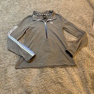 PINK 3/4 zip Workout top